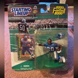 1999 Barry Sanders Detroit Lions Starting Lineup NFL Football Sport Figurine